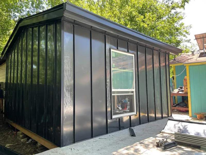 Black standing seam metal wall panels for Metal Roof Installation in Country Club Hills